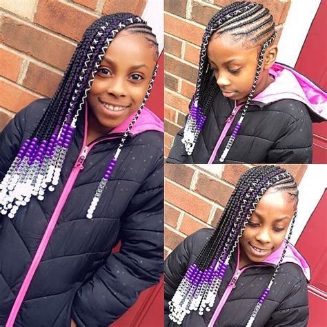 Combine with short side bangs and. 💙Tylica💙 on Instagram: "Lemonade braids 💜💜 #kids # ...