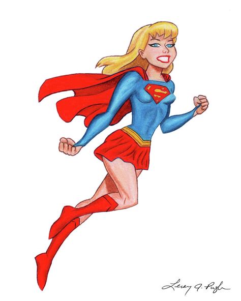 Kara Danvers Supergirl Drawing By Leroy Pugh Pixels
