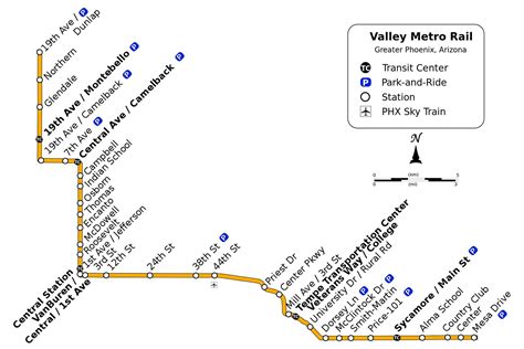 Phoenix Light Rail Route Map Rytefin