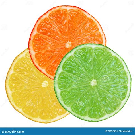 Lime Lemon Orange Stock Photos Image 7393743