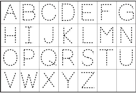 Capital Letter Trace Pages Learning Printable