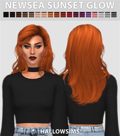Sims 4 Ccs The Best Newsea Sunset Glow By Hallowsims Sims 4 Cas