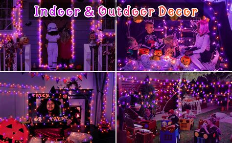 Ollny Halloween Decorations Fairy Lights 240 Leds 24m Purple And