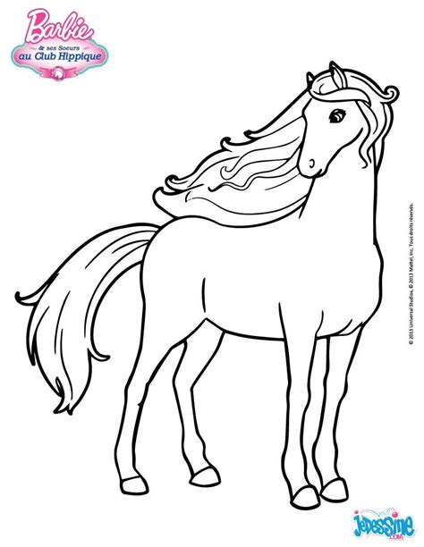 Maybe you would like to learn more about one of these? Coloriage cheval, Coloriage, Coloriage barbie