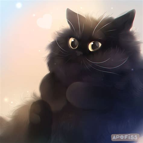 Nope By Apofiss On Deviantart Black Cat Art Cats Illustration