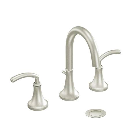 Aerated flow for everyday use. Shop Moen Icon Brushed Nickel 2-Handle Widespread ...