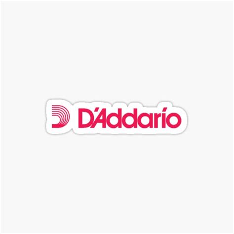 Daddario String Red Logo Sticker For Sale By Mugenjyaj Redbubble