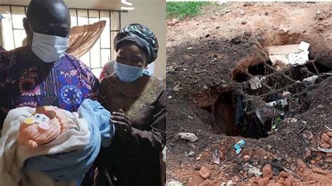 Miracle How Newborn Baby Dumped In Pit Was Rescued Alive Photos Kemi Filani News