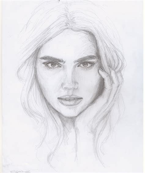 Face Pencil Drawings Drawing Artisan Face Drawing Face Sketch