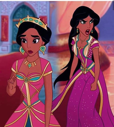 Jasmine In Her Live Action Clothes In 2d Disney Princess Fan Art