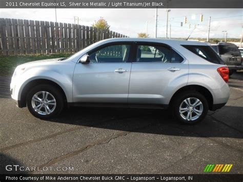 Silver Ice Metallic 2011 Chevrolet Equinox Ls Light Titaniumjet