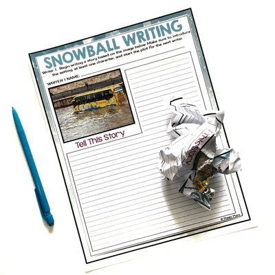 Snowball Writing Collaborative Writing Activity Presto Plans