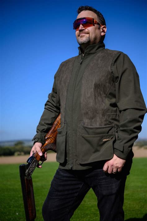 Clothing Hunting Hsf Black Clay Shooting Jacketwaterproof And Windproof