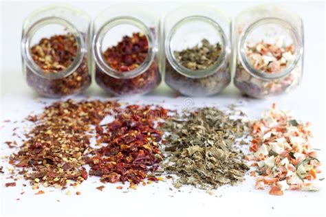 Dried Spices In Jar On White Background Stock Image Image 28236631