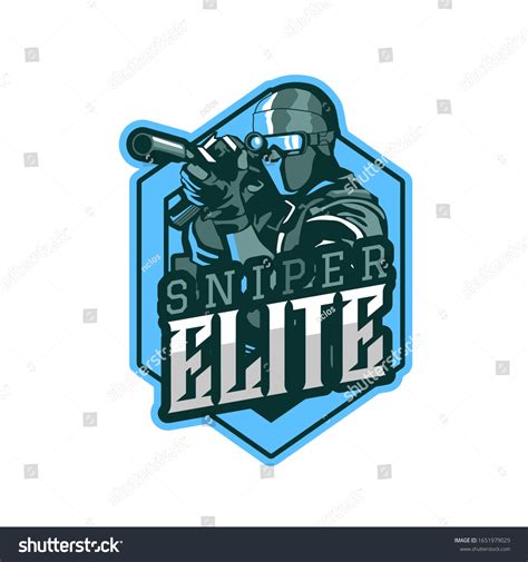 Sniper Elite Army Logo Template Stock Vector Royalty Free 1651979029