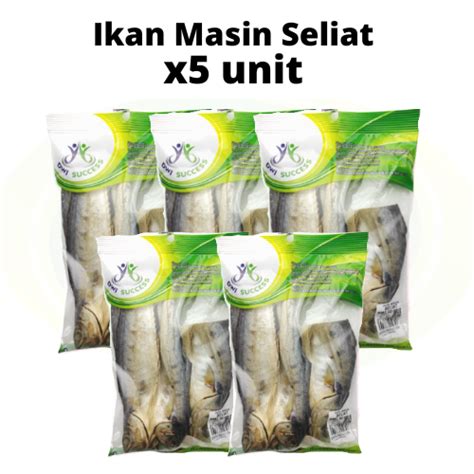 Ikan Masin Seliat 130g X5 Paket Cdwi Success Kacang Dan Sagu Pahang
