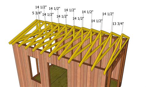 10x14 Gable Shed Roof Plans Howtospecialist How To Build Step By
