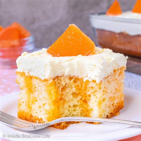 Orange Creamsicle Poke Cake Recipe Inside Brucrew Life