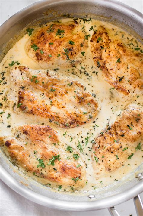Creamy chicken and rice made in just one skillet with minimal prep! Creamy Herb Chicken Recipe • Salt & Lavender