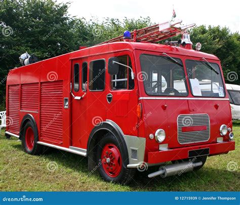 Vintage Fire Engine Stock Image Image Of Flame Burn 12715939