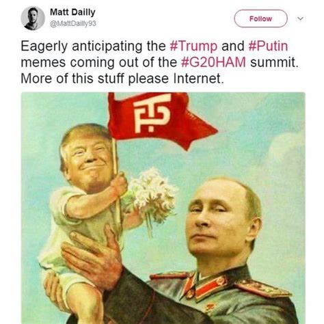 social media users imagine trump and putin s meeting bbc news