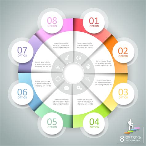 Design Circle Infographic 8 Options Business Concept Infographic