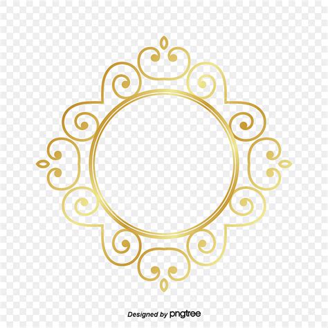 Gold Circle Frame Clipart Transparent Png Hd Frame Gold Circle Pattern