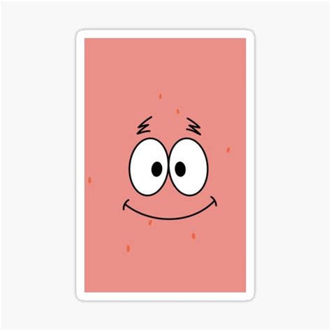 Patrick Star Face Stickers Redbubble
