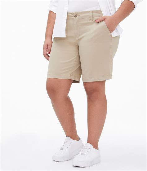 bermuda shorts solid uniform shorts aeropostale