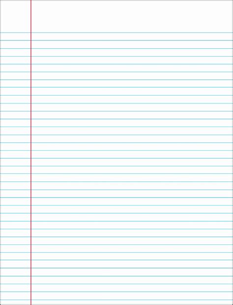 8 Notebook Paper Template for Word - SampleTemplatess - SampleTemplatess