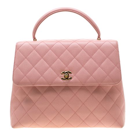 Chanel Blush Pink Quilted Leather Jumbo Vintage Kelly Bag Chanel The