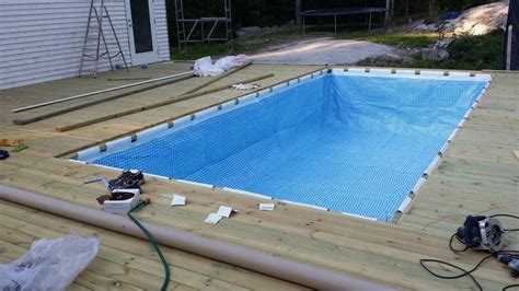 Hanging A Rectangular Intex Ultra Frame Pool Directly From The Pool
