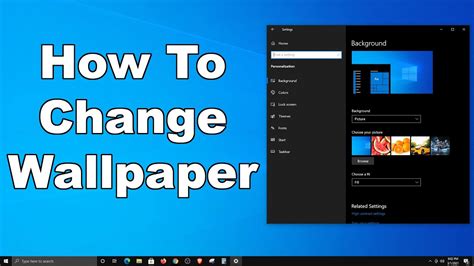 How To Change Desktop Wallpaper Background And Theme In Windows 10