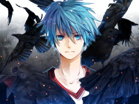 Aihara hope every anime freaks and anime lovers would love this especially to those who have not yet watched this. blue eyes blue hair artwork anime anime boys crows kuroko ...