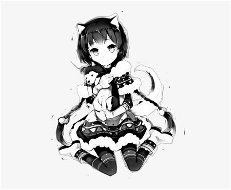 Wolf symbol transparent wolf logo png. Anime Wolf Girl Black And White - Free Transparent PNG ...