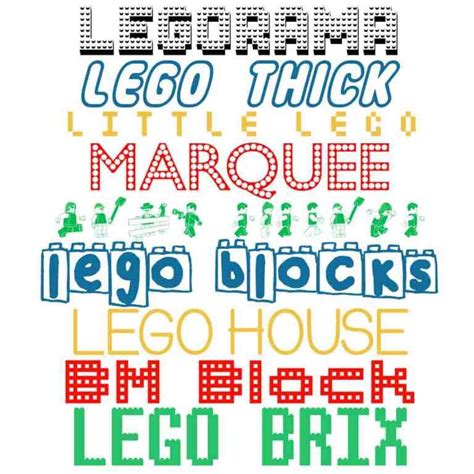 Free Lego Fonts Lego Font Free Lego Lego