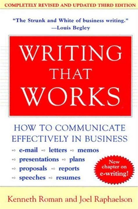 Writing That Works 3rd Edition Ebook By Kenneth Roman Epub Book