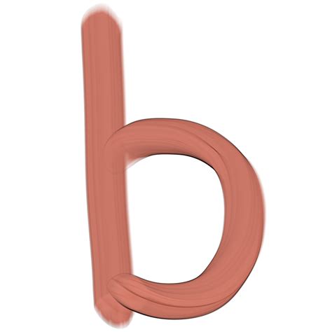 Pink 3d Lowercase Letters Alphabet B 27519723 Png
