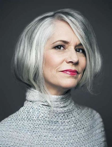 44 Important Ideas Bob Hairstyles For Grey Hair Over 60