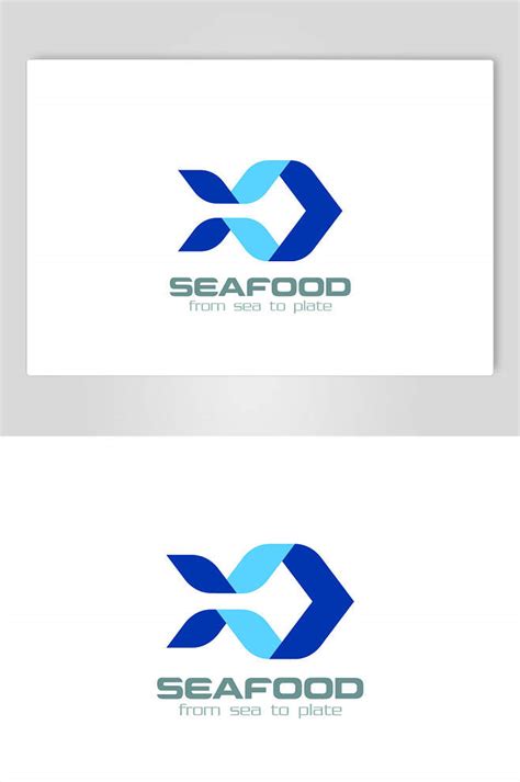 鱼标志logo设计