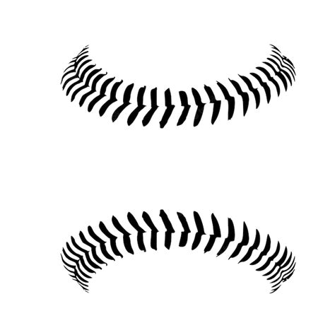 Premium Vector Baseball Stitches Baseball Lace Ball Illustration Vector