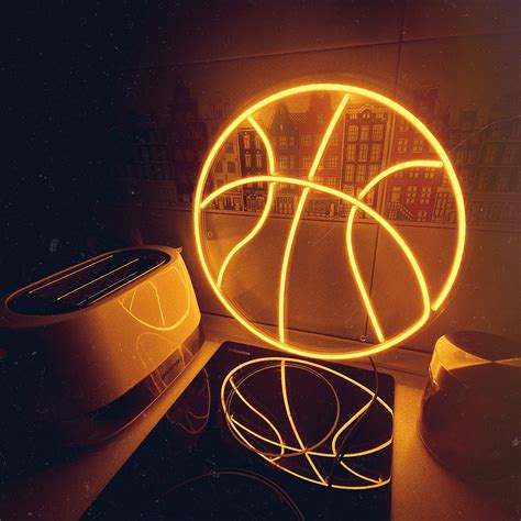 Basketball Led Neon Sign Choose Your Color And Control Your Etsy Uk