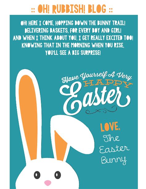 Printable Letters From The Easter Bunny Printable Word Searches