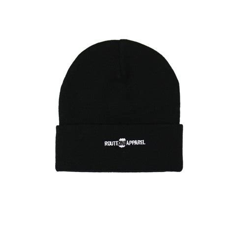 I Love Where Im From Black Slouchy Knit Beanie Cap Route One Apparel
