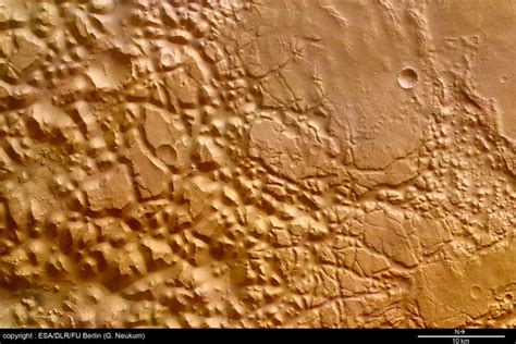 Chaotic Terrain In Iani Chaos Mars Express Space Science Our