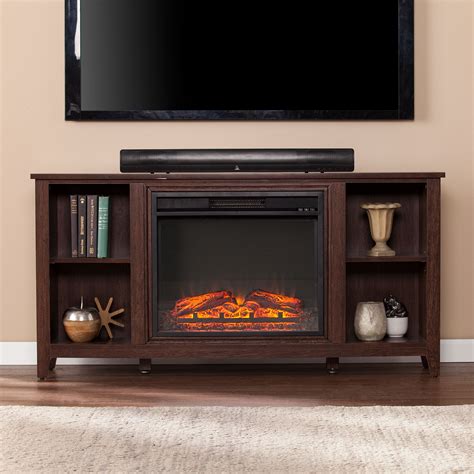 Paxifyre Electric Fireplace Tv Stand For Tvs Up To 50 Espresso