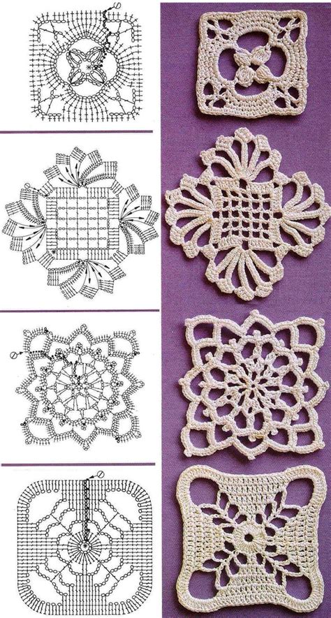Ergahandmade Crochet Motifs Diagrams