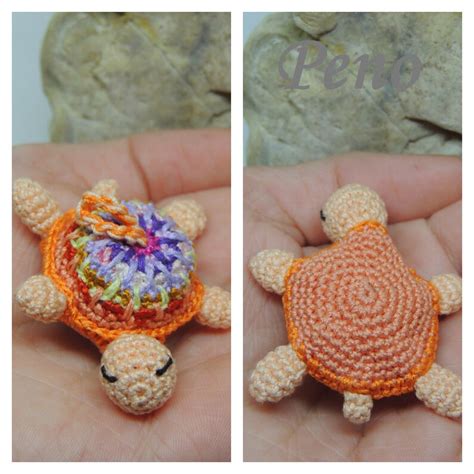 Turtle Keychain Crochet Turtlecrochet Keyring Cute Etsy