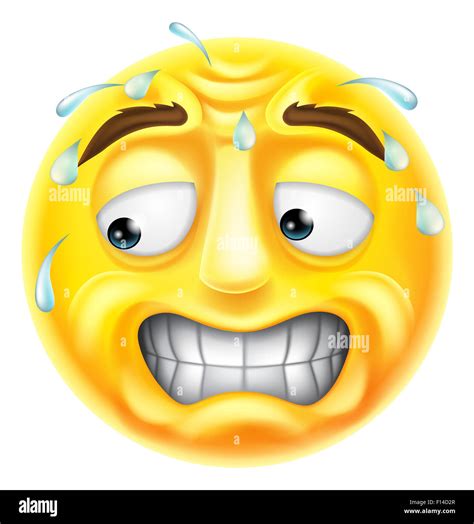 Sweating Emoji Cut Out Stock Images And Pictures Alamy