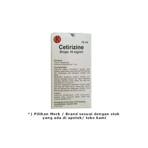 Cetirizine 10 Mgml Drops Kegunaan Efek Samping Dosis Dan Aturan